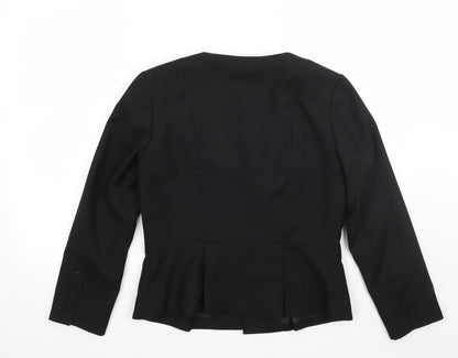 H&M Womens Black   Jacket Coat Size 8