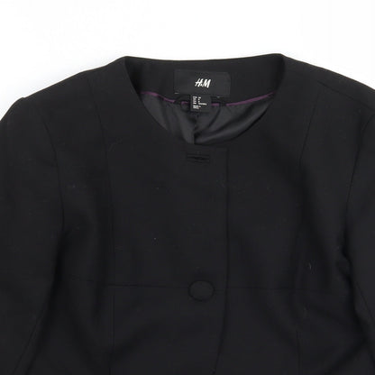 H&M Womens Black   Jacket Coat Size 8
