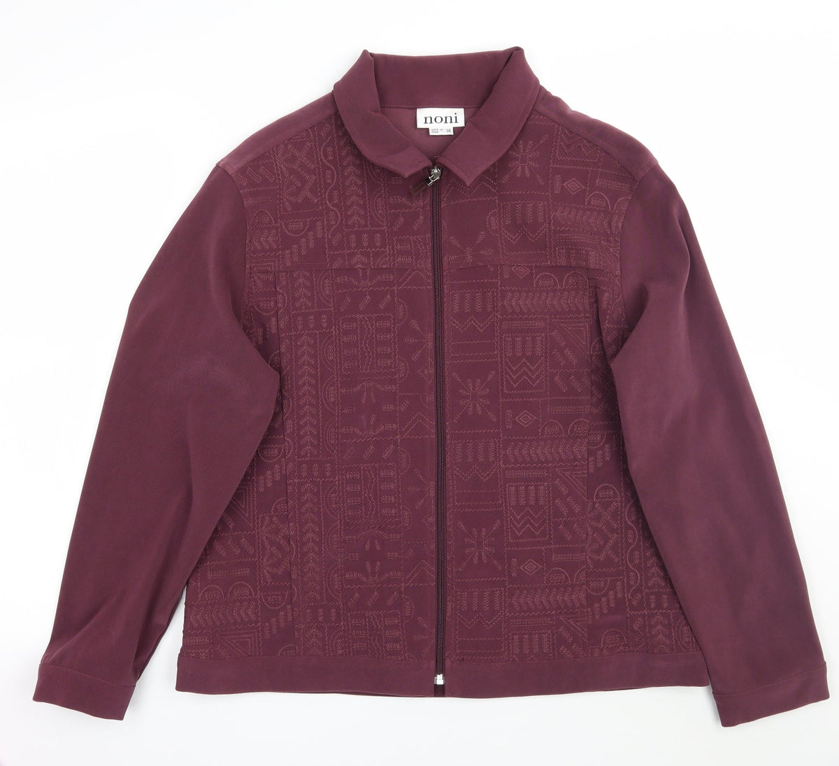 Noni Womens Purple   Jacket Coat Size 14