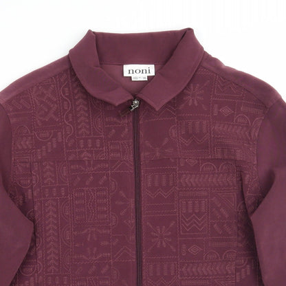 Noni Womens Purple   Jacket Coat Size 14