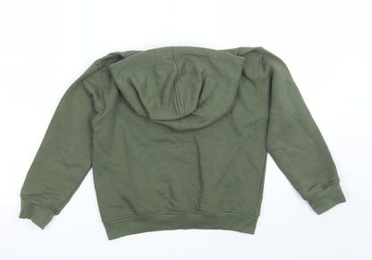 Preworn Girls Green   Pullover Hoodie Size 4-5 Years