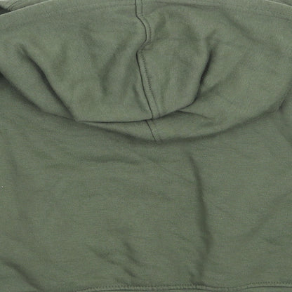Preworn Girls Green   Pullover Hoodie Size 4-5 Years