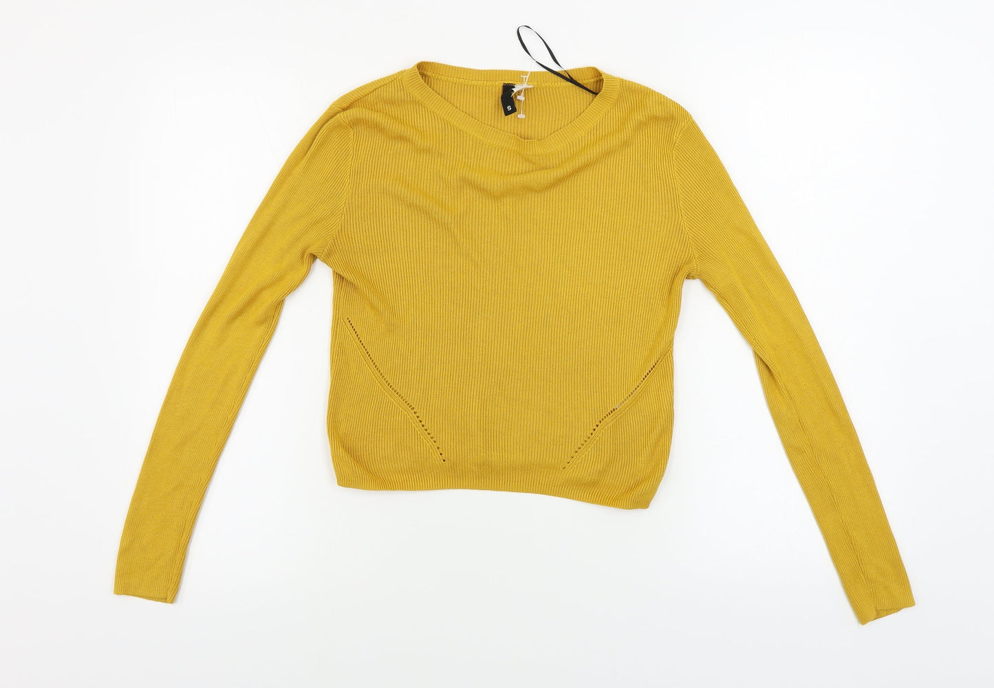 Womens UK Size S H&M Yellow Pullover Jumper