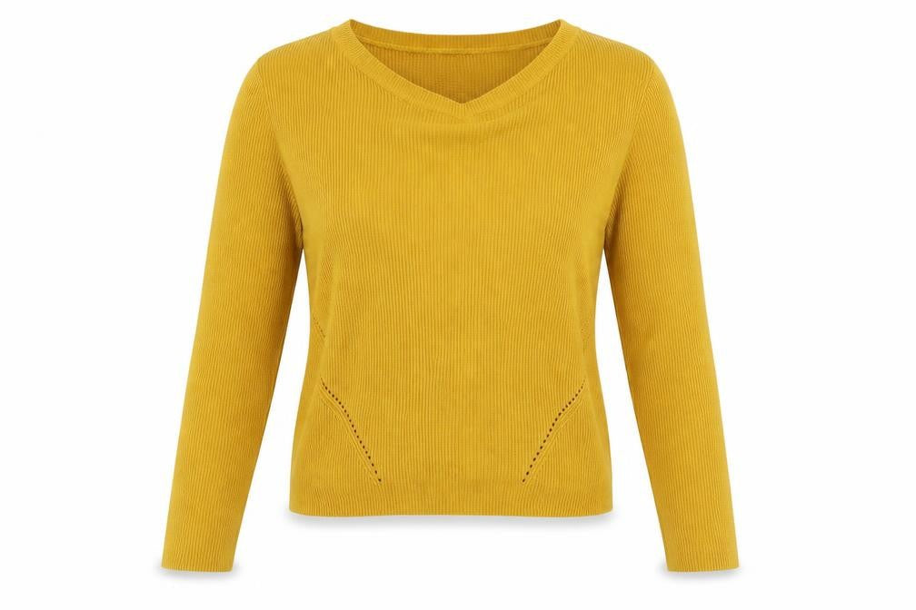 Womens UK Size S H&M Yellow Pullover Jumper