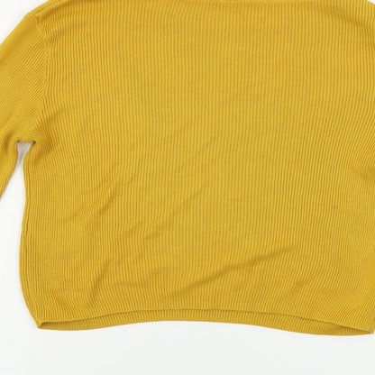 Womens UK Size S H&M Yellow Pullover Jumper