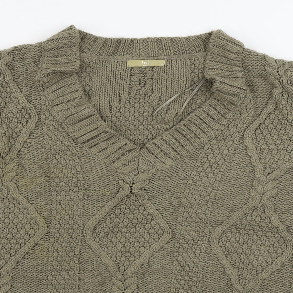 TU Womens Brown   Pullover Jumper Size 12