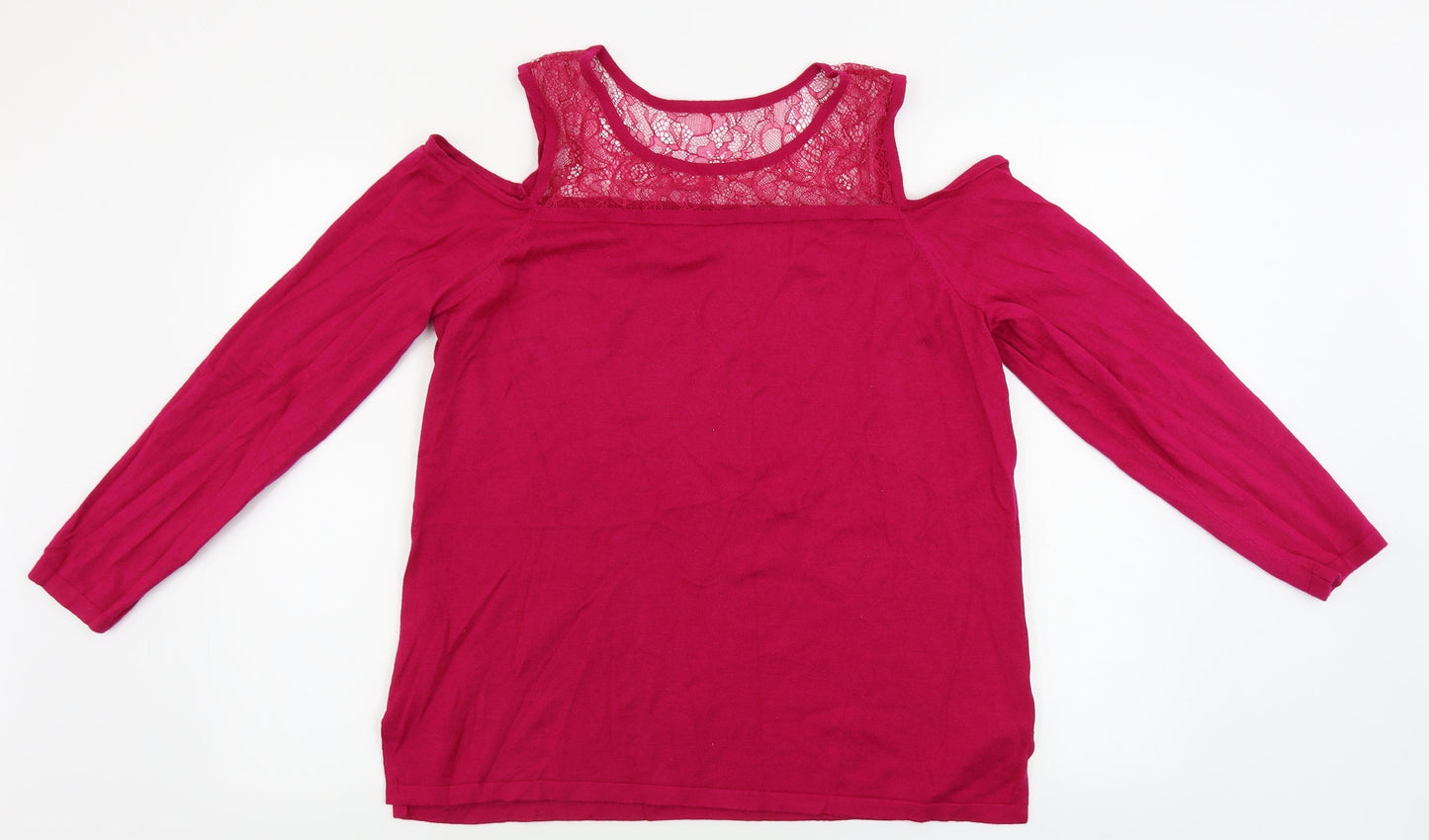 Womens UK Size 18 Soon Pink Pullover Jumper
