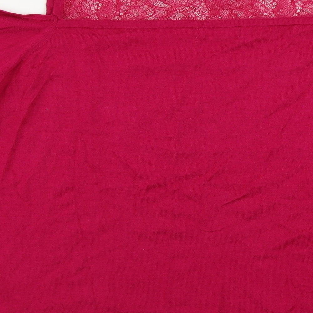 Womens UK Size 18 Soon Pink Pullover Jumper