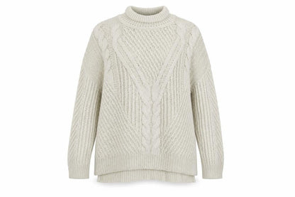 Womens UK Size M Papaya Beige Pullover Jumper