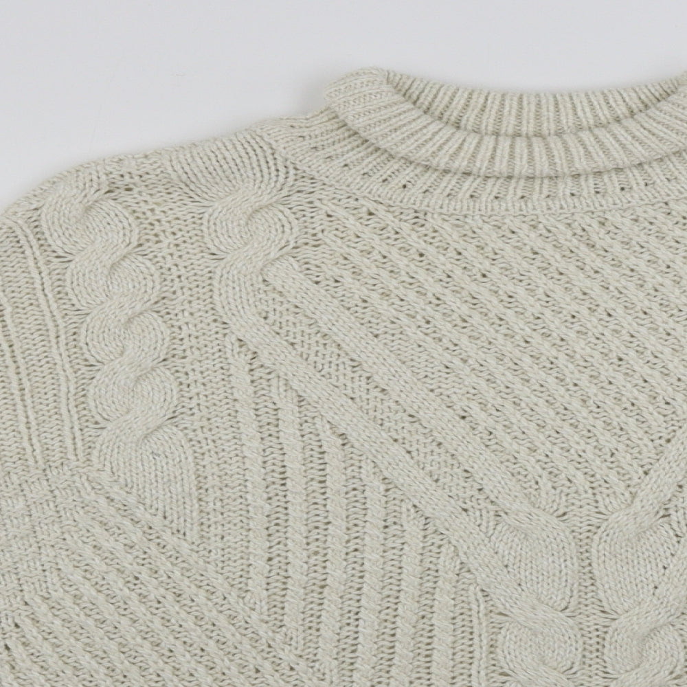 Womens UK Size M Papaya Beige Pullover Jumper
