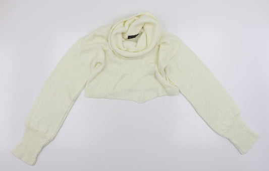 Womens UK Size M PRETTYLITTLETHING Ivory Pullover Jumper