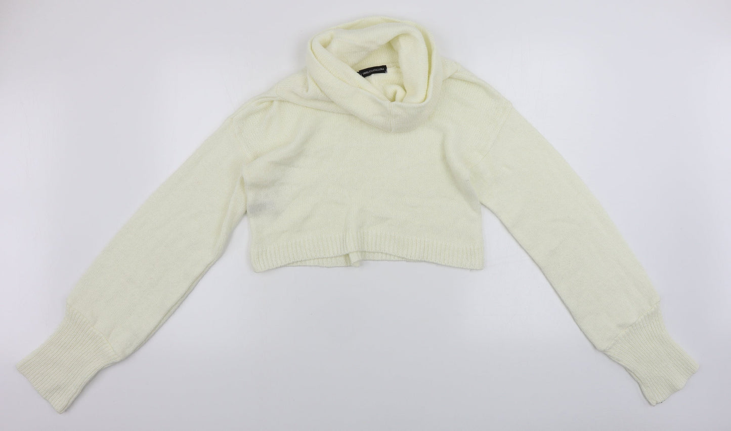 Womens UK Size M PRETTYLITTLETHING Ivory Pullover Jumper