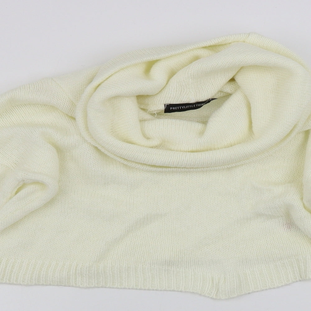 Womens UK Size M PRETTYLITTLETHING Ivory Pullover Jumper