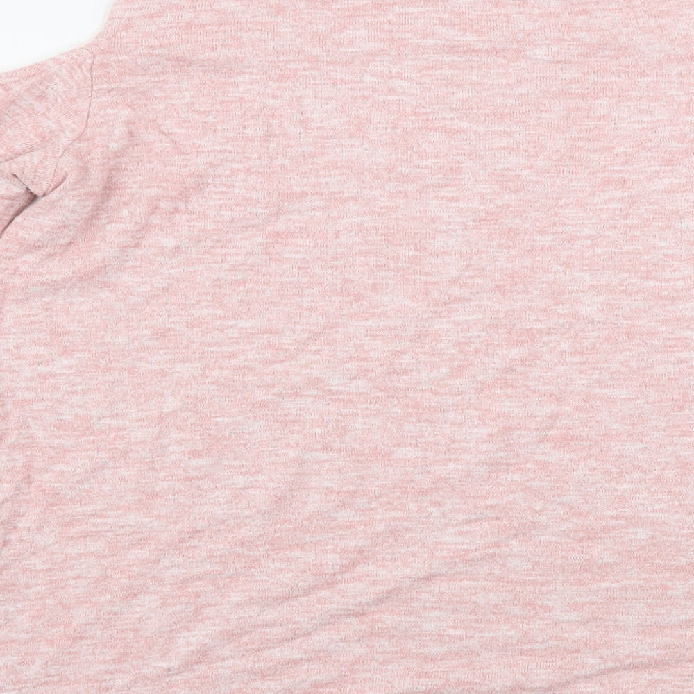Womens UK Size 14 Papaya Pink Pullover Jumper