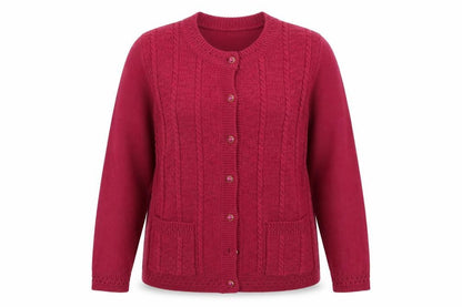 Bonmarché Womens Pink Cardigan Jumper Size M