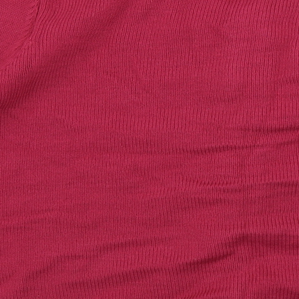 Womens UK Size M BM Pink Cardigan Jumper