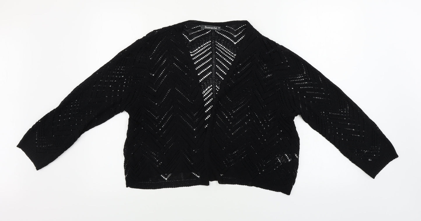 Womens UK Size M Bonmarché Black Cardigan Jumper