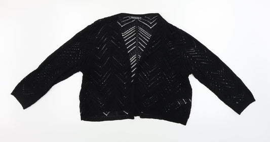 Womens UK Size M Bonmarché Black Cardigan Jumper