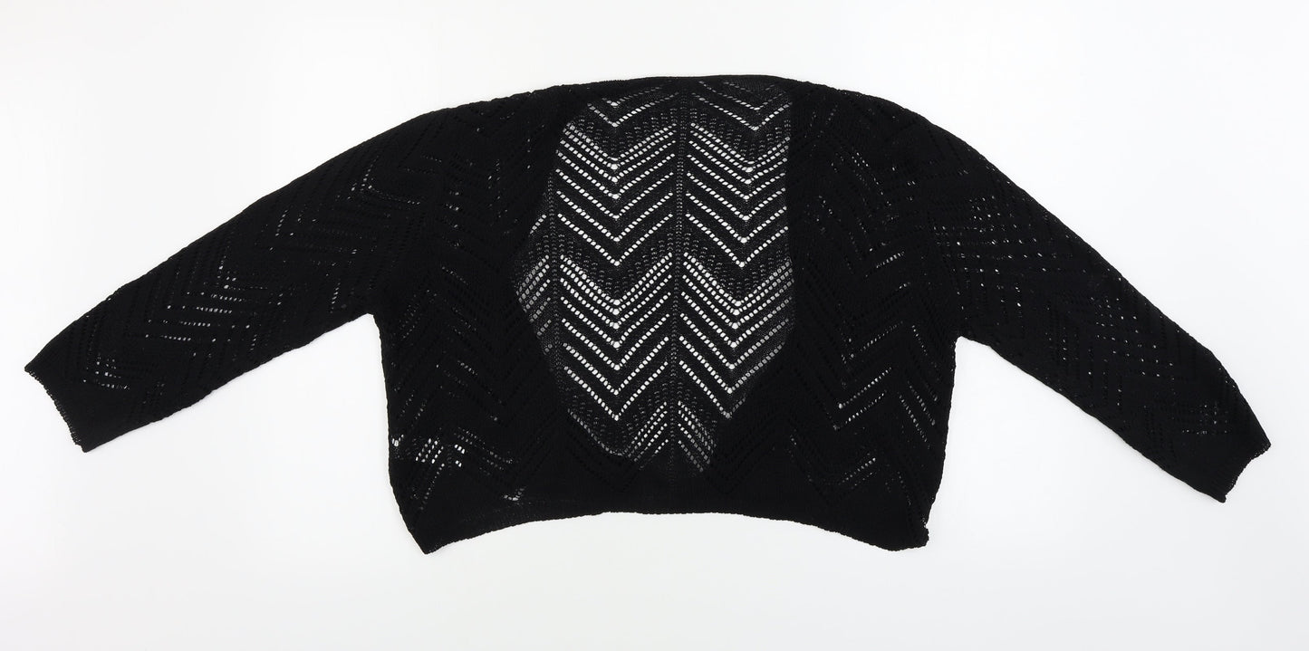 Womens UK Size M Bonmarché Black Cardigan Jumper