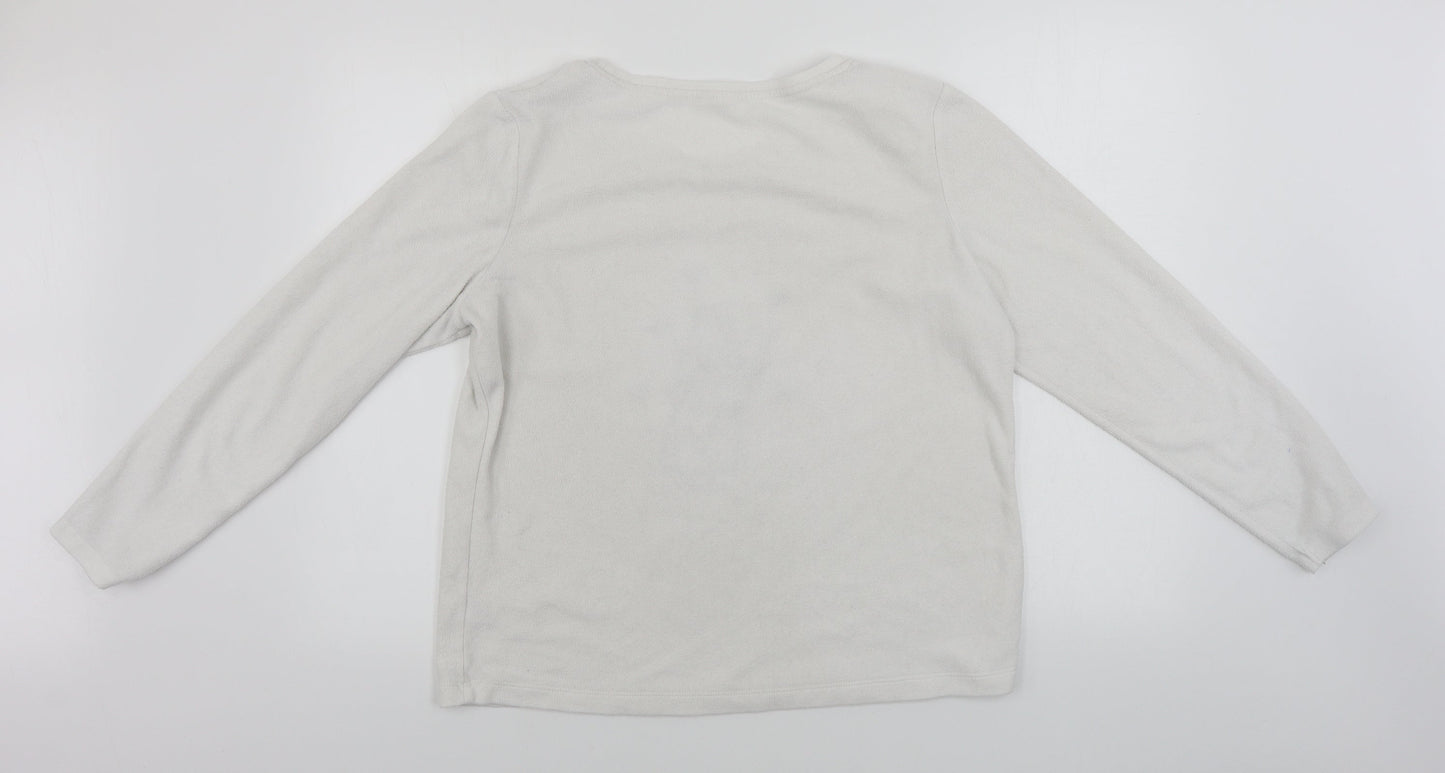 cbg Womens White   Pullover Jumper Size 12