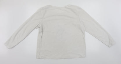 cbg Womens White   Pullover Jumper Size 12