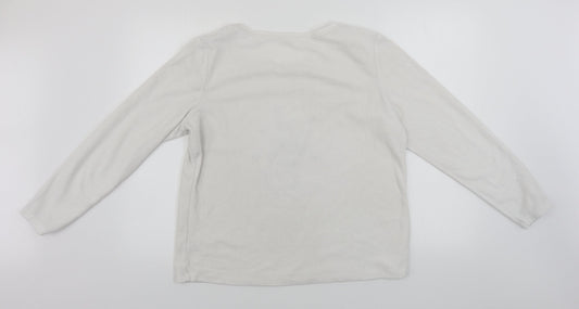 cbg Womens White   Pullover Jumper Size 12
