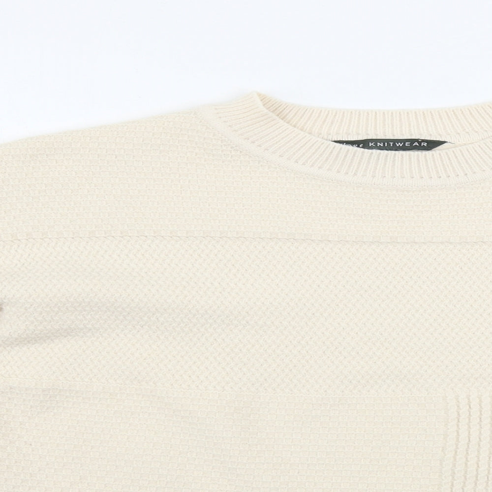 Womens UK Size 12 Bonmarché Beige Pullover Jumper
