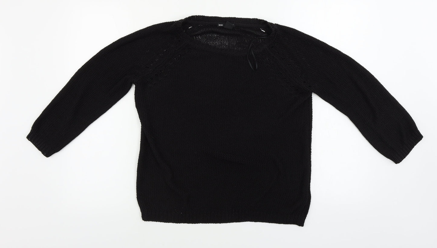 Womens UK Size S H&M Black Pullover Jumper