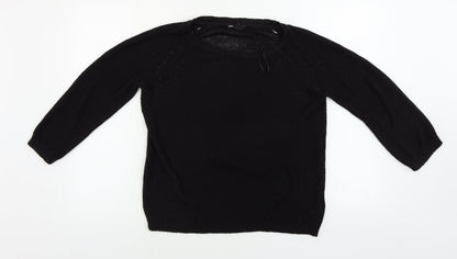 Womens UK Size S H&M Black Pullover Jumper
