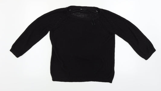 Womens UK Size S H&M Black Pullover Jumper
