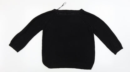 Womens UK Size S H&M Black Pullover Jumper
