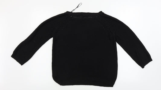 Womens UK Size S H&M Black Pullover Jumper