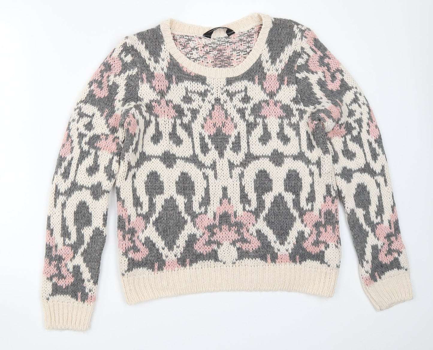 Dorothy Perkins Womens Beige   Pullover Jumper Size 10