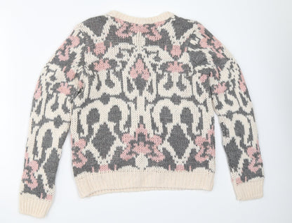 Dorothy Perkins Womens Beige   Pullover Jumper Size 10