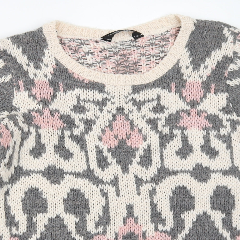 Dorothy Perkins Womens Beige   Pullover Jumper Size 10