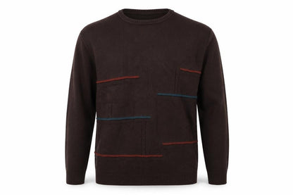 Mens UK Size M Preworn Brown Pullover Jumper