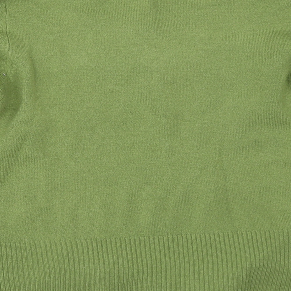 Womens UK Size L Filati Green Pullover Jumper