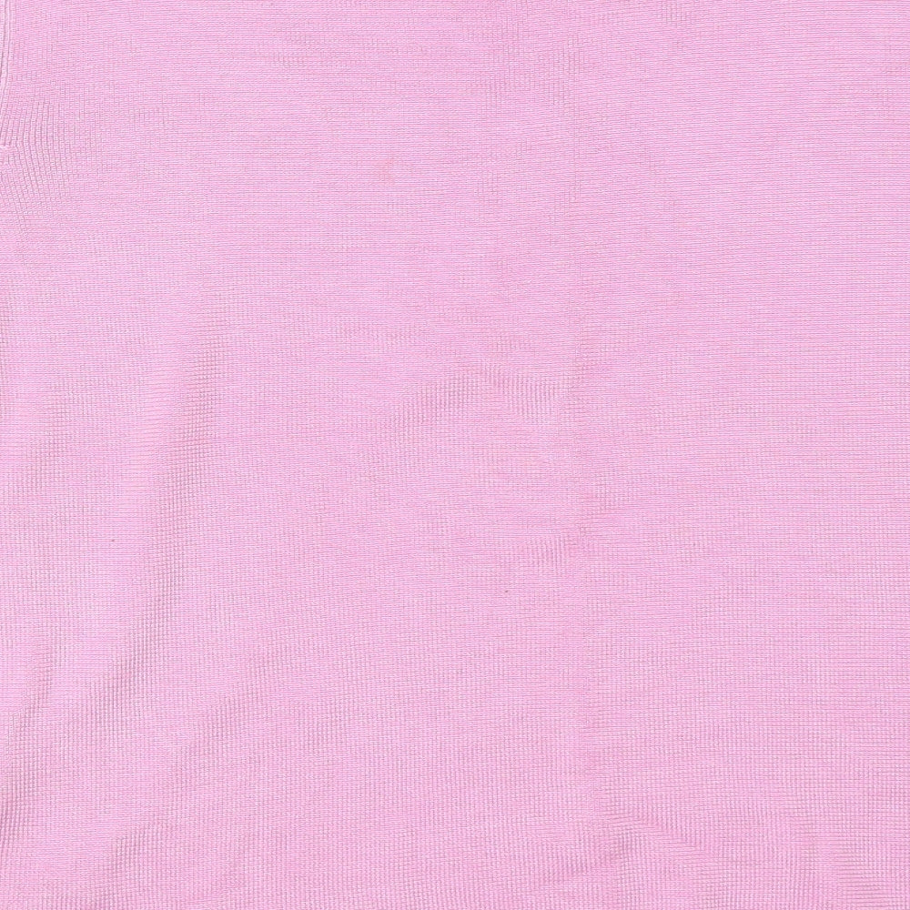 Womens UK Size 16 Debenhams Pink Basic T-Shirt