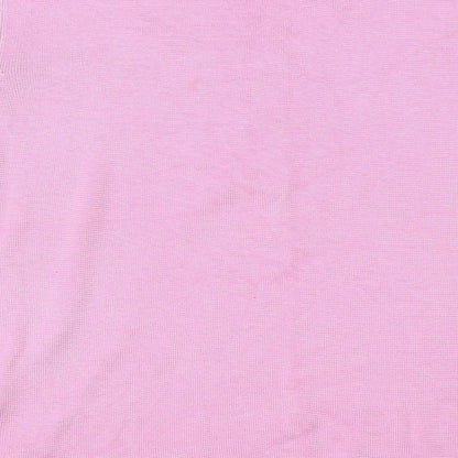 Womens UK Size 16 Debenhams Pink Basic T-Shirt