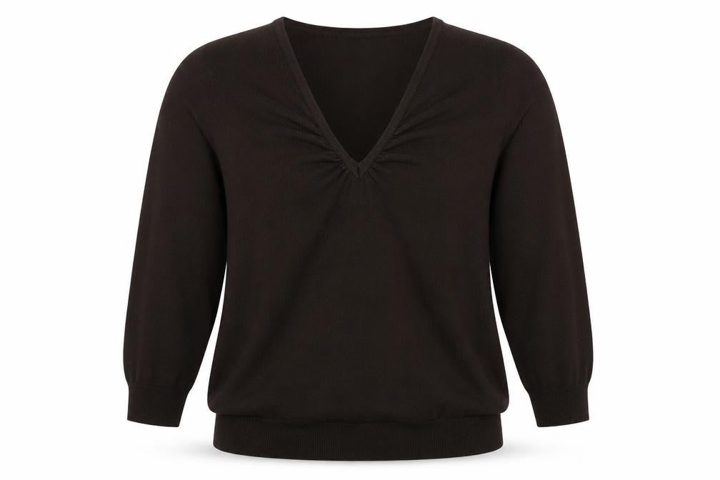 Womens UK Size M Preworn Brown Pullover Jumper