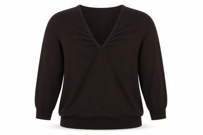 Womens UK Size M Preworn Brown Pullover Jumper