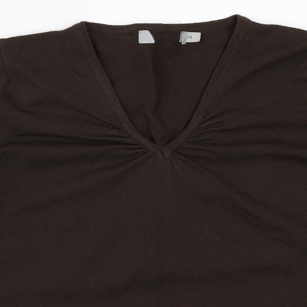 Womens UK Size M Preworn Brown Pullover Jumper