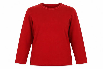 Womens UK Size L Preworn Red Pullover Jumper