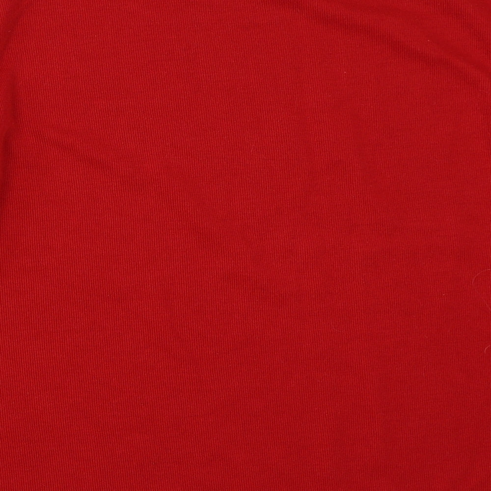 Womens UK Size L Preworn Red Pullover Jumper