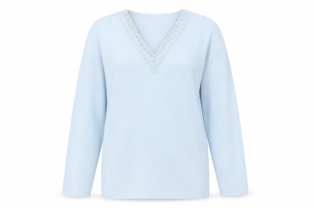 Womens UK Size L Debbie Morgan Blue Pullover Jumper