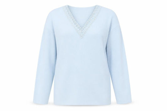 Womens UK Size L Debbie Morgan Blue Pullover Jumper
