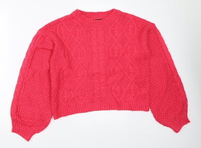 SheIn Womens Pink   Pullover Jumper Size M