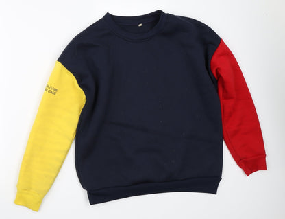 Preworn Boys Blue   Pullover Sweatshirt Size L