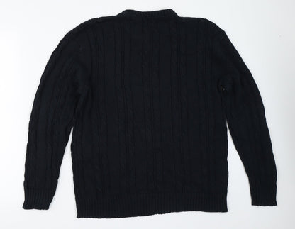 Avenue Mens Blue   Pullover Jumper Size L