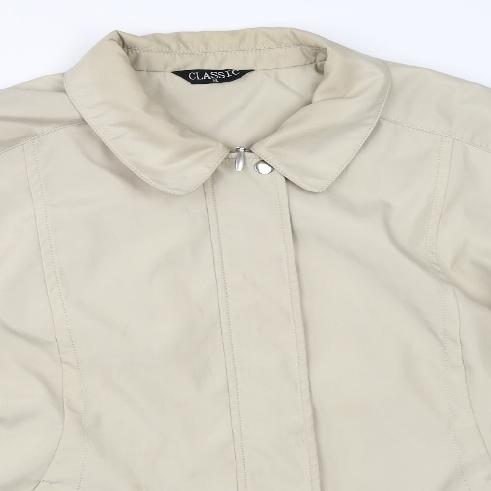 Womens UK Size XL Classic Beige Overcoat